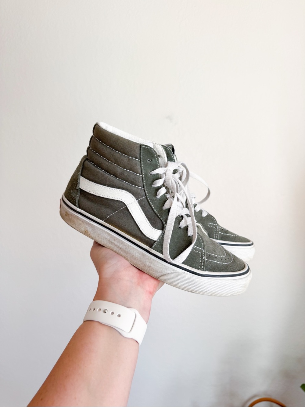 Vans High-Top Skate olive green suede Sneakers